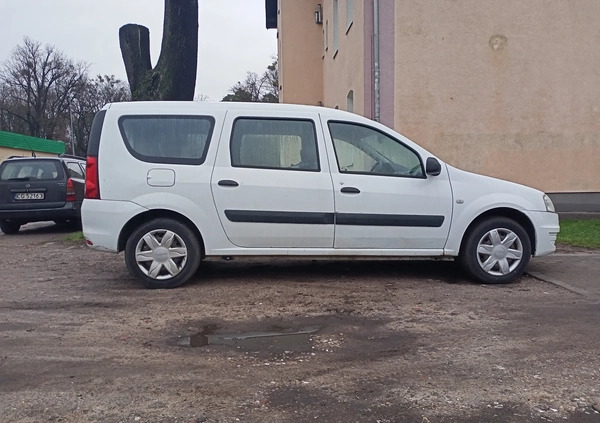 Dacia Logan cena 5500 przebieg: 327000, rok produkcji 2010 z Grudziądz małe 46